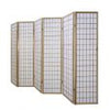 Window Shoji Room Divider - Light - 6 Panel