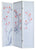 Rear - Cherry Tree Blossom Shoji Screen - 3 Panel - White