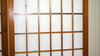 Window Shoji Room Divider - Brown - 6 Panel